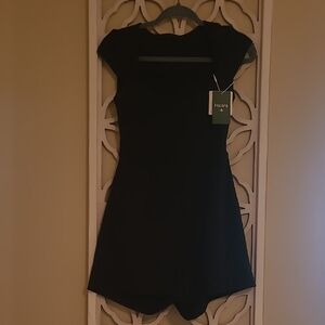 HALARA Easy Peazy Black Shorts Romper